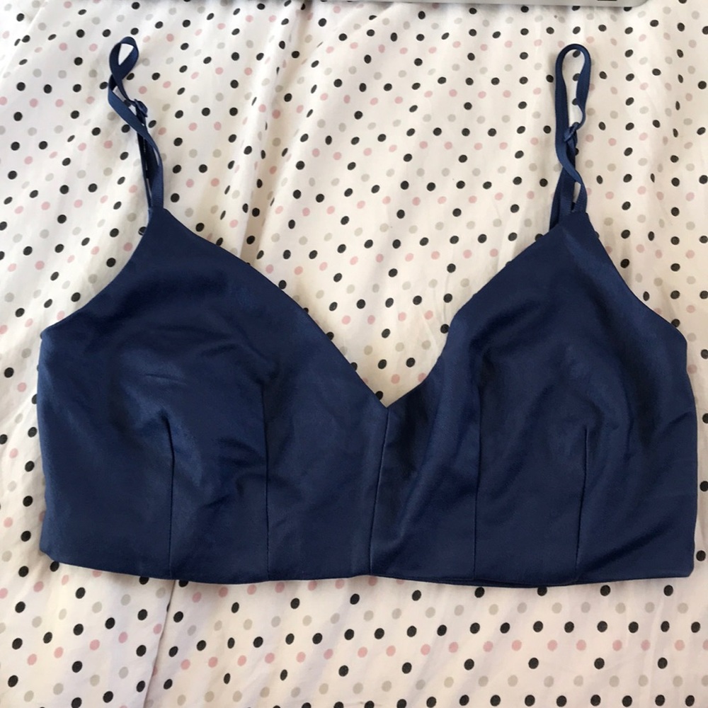 FAUX LEATHER BRALETTE